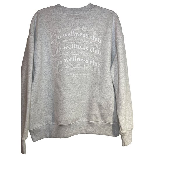 Wilo Wellness Club Gray Pullover Sweatshirt & Black Leggings Set New - Picture 5 of 15